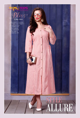 Tips And Tops Presents Bliss Heavy Rayon Casual Wear Kurtis Collection
