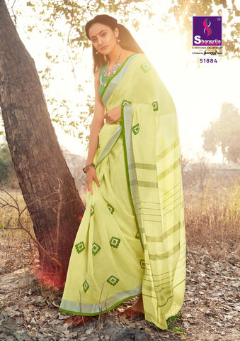 Shangrila Prints Titan Linen Vol 2 Linen Fabric Designer Saree
