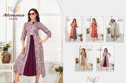 Tunic House Presents Nimmo Rayon Stylish Designer Kurtis Collection
