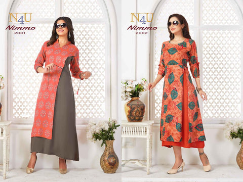 Tunic House Presents Nimmo Rayon Stylish Designer Kurtis Collection