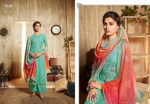 Omtex Presents Tehseen Printed Cotton Casual Wear Salwar Suits