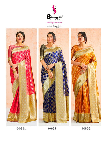 Shangrila Presents Tejasvi Silk Soft Silk Fancy Designer Sarees Collection