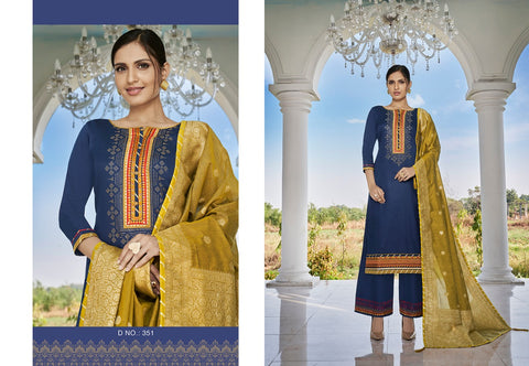 Triple Aaa Launched Kasturi Jam Silk Fancy Designer Salwar Kameez