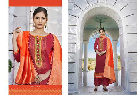Triple Aaa Launched Kasturi Jam Silk Fancy Designer Salwar Kameez