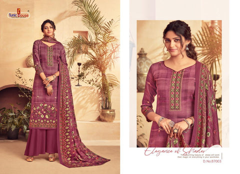 Tunic House Presents Tohfa Pashmina Printed Fancy Designer Salwar Kameez