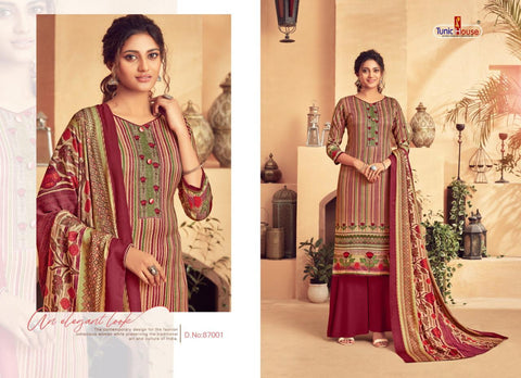 Tunic House Presents Tohfa Pashmina Printed Fancy Designer Salwar Kameez