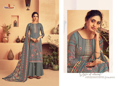 Tunic House Presents Tohfa Pashmina Printed Fancy Designer Salwar Kameez