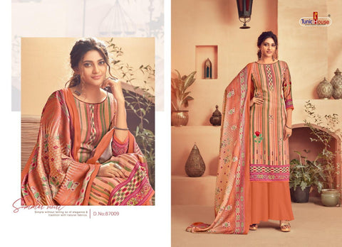 Tunic House Presents Tohfa Pashmina Printed Fancy Designer Salwar Kameez