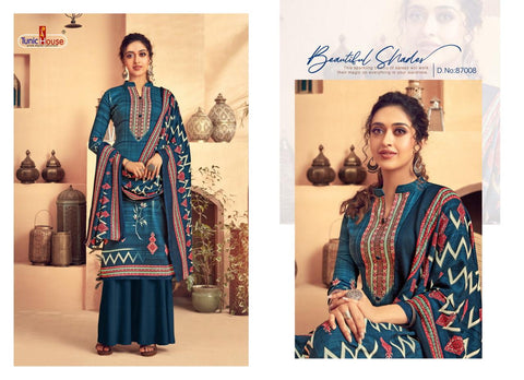 Tunic House Presents Tohfa Pashmina Printed Fancy Designer Salwar Kameez
