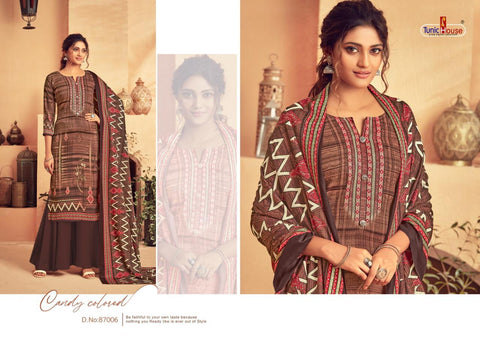 Tunic House Presents Tohfa Pashmina Printed Fancy Designer Salwar Kameez