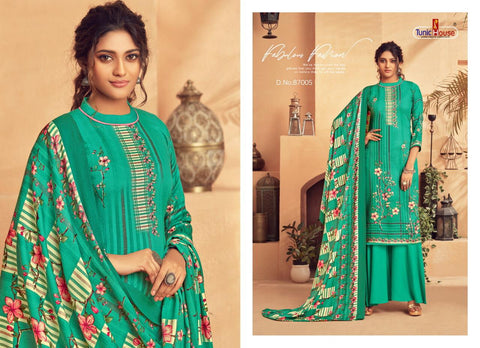 Tunic House Presents Tohfa Pashmina Printed Fancy Designer Salwar Kameez