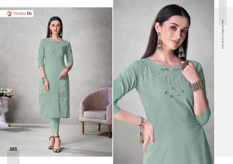 Vamika Nx Presents Mahira Viscose Fancy Designer Kurtis Collection
