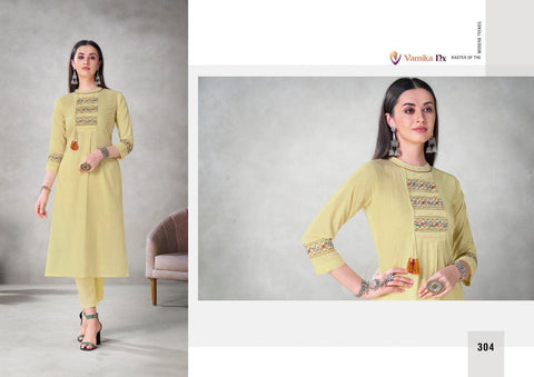 Vamika Nx Presents Mahira Viscose Fancy Designer Kurtis Collection
