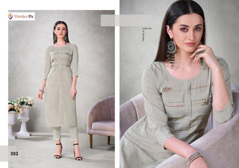 Vamika Nx Presents Mahira Viscose Fancy Designer Kurtis Collection