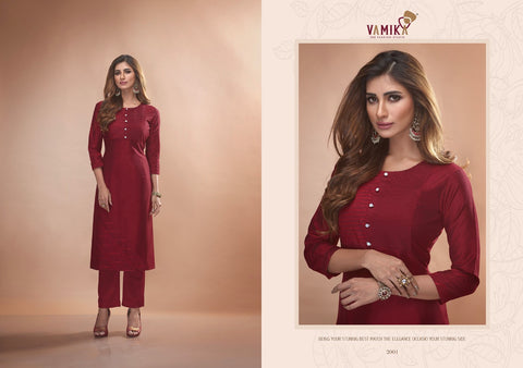 Vamika Presents Claire Vol 2 Pure Viscose Silky Fancy Designer Kurtis Collection