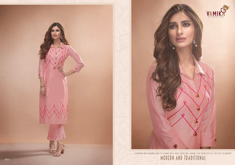 Vamika Presents Claire Vol 2 Pure Viscose Silky Fancy Designer Kurtis Collection