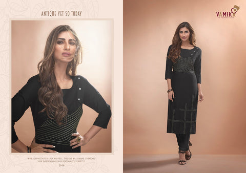Vamika Presents Claire Vol 2 Pure Viscose Silky Fancy Designer Kurtis Collection