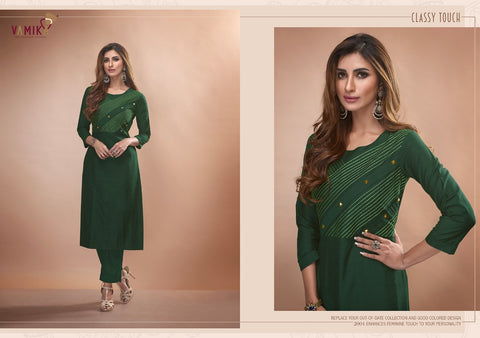 Vamika Presents Claire Vol 2 Pure Viscose Silky Fancy Designer Kurtis Collection