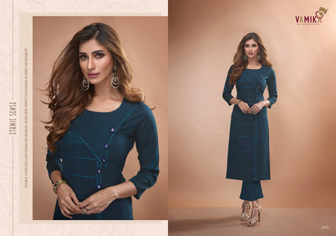 Vamika Presents Claire Vol 2 Pure Viscose Silky Fancy Designer Kurtis Collection
