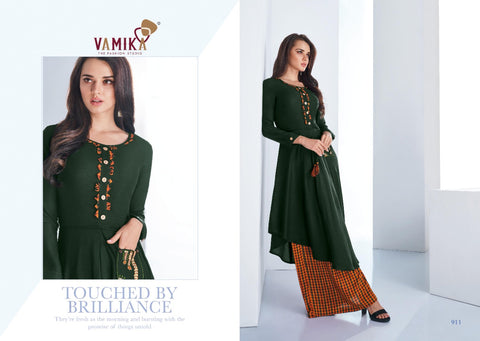 Vamika Launched Plazo Vol 3 Rayon Stylish Designer Kurtis And Plazzo