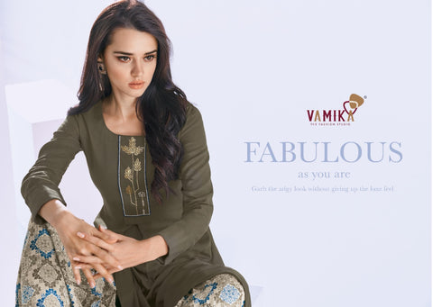Vamika Plazo Fabric Rayon Fancy Designer Kurti Collection With Plazzo