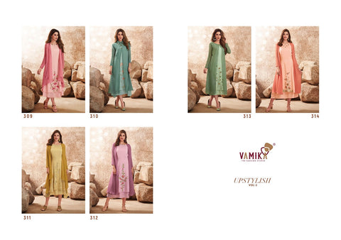Vamika Presents Upstylish Vol 2 Viscose Fancy Designer Kurtis