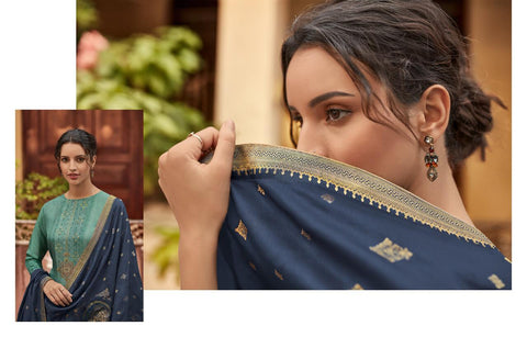 Varsha Launched Bagh Silk Heavy Printed Fancy Designer Salwar Kameez