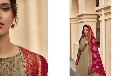 Varsha Launched Bagh Silk Heavy Printed Fancy Designer Salwar Kameez