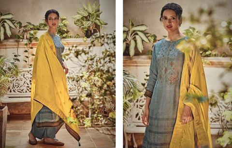 Varsha Launched Bagh Silk Heavy Printed Fancy Designer Salwar Kameez