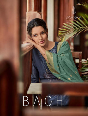 Varsha Launched Bagh Silk Heavy Printed Fancy Designer Salwar Kameez
