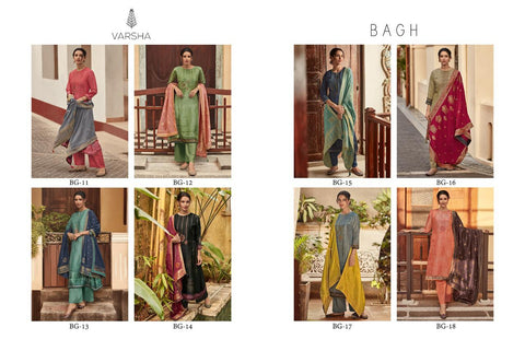 Varsha Launched Bagh Silk Heavy Printed Fancy Designer Salwar Kameez