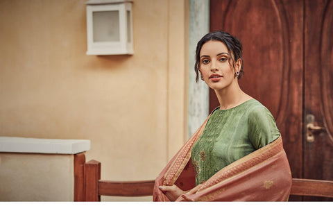 Varsha Launched Bagh Silk Heavy Printed Fancy Designer Salwar Kameez