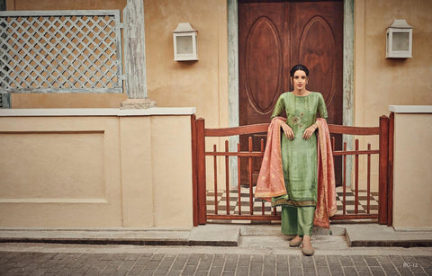 Varsha Launched Bagh Silk Heavy Printed Fancy Designer Salwar Kameez