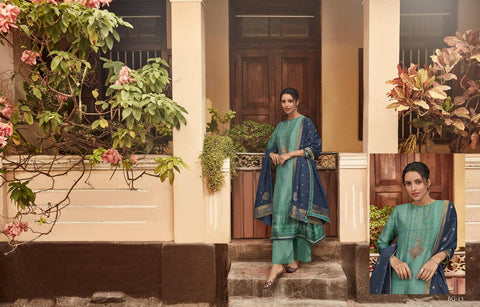 Varsha Launched Bagh Silk Heavy Printed Fancy Designer Salwar Kameez