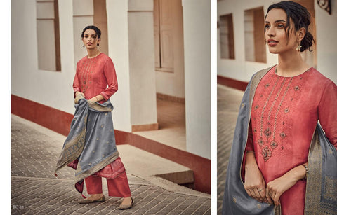 Varsha Launched Bagh Silk Heavy Printed Fancy Designer Salwar Kameez