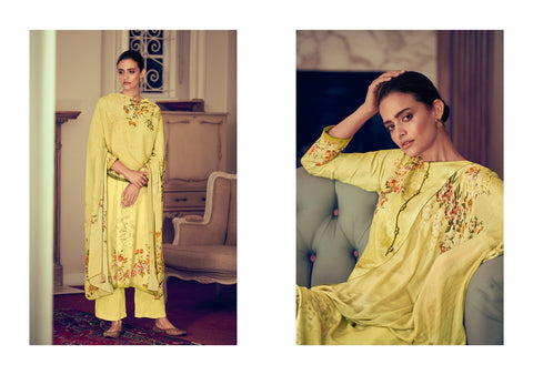 VARSHA THE BRIGHT ORCHID COCO LAWN WITH KNOT WORK DIGITAL PRINT SUIT