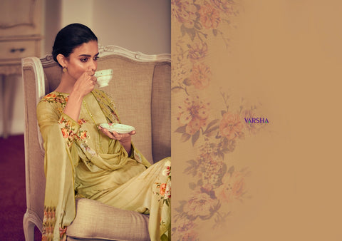 VARSHA THE BRIGHT ORCHID COCO LAWN WITH KNOT WORK DIGITAL PRINT SUIT