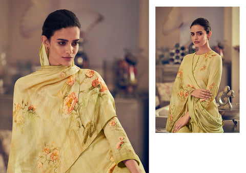 VARSHA THE BRIGHT ORCHID COCO LAWN WITH KNOT WORK DIGITAL PRINT SUIT