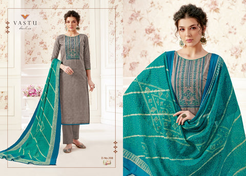 Vastu Tex Netra Lawn Cotton Fabric Casual Wear Printed Salwar Suit
