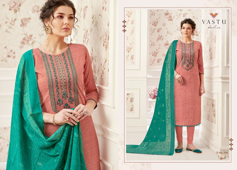 Vastu Tex Netra Lawn Cotton Fabric Casual Wear Printed Salwar Suit