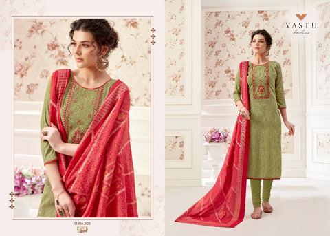 Vastu Tex Netra Lawn Cotton Fabric Casual Wear Printed Salwar Suit