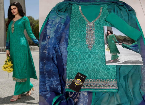 Vinay Fashion Launched Silkina Silk Crape Fancy Designer Salwar Suits