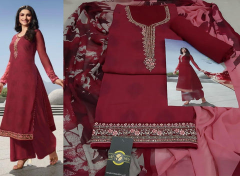 Vinay Fashion Launched Silkina Silk Crape Fancy Designer Salwar Suits