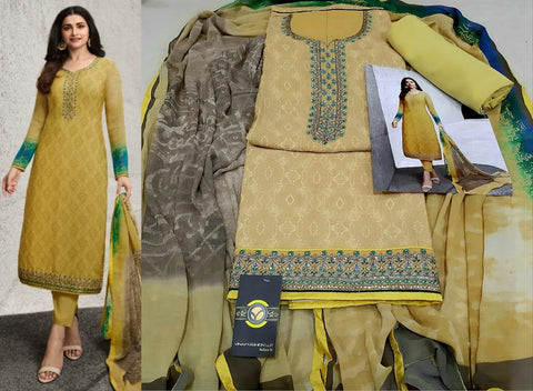 Vinay Fashion Launched Silkina Silk Crape Fancy Designer Salwar Suits