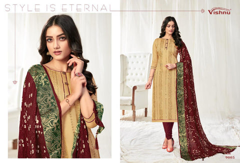 Vishnu Impex Bandhej Modal Silk Fancy Designer Salwar Suit