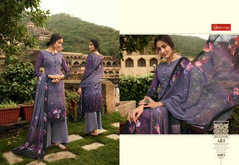 Vishwam Presents Cafe Latte Vol 9 Crape Printed Fancy Designer Salwar Kameez