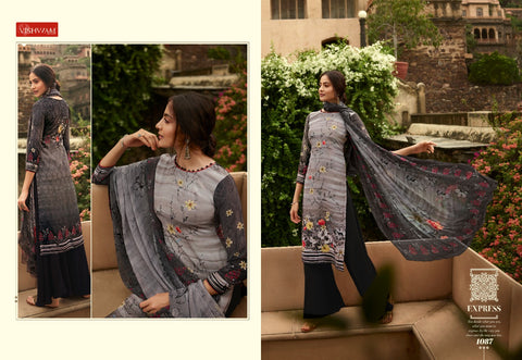 Vishwam Presents Cafe Latte Vol 9 Crape Printed Fancy Designer Salwar Kameez
