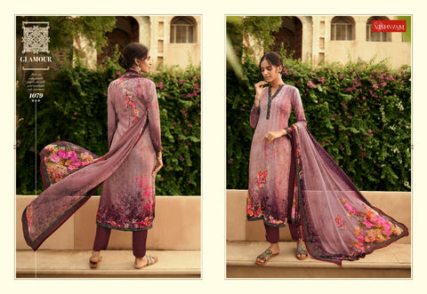 Vishwam Presents Cafe Latte Vol 9 Crape Printed Fancy Designer Salwar Kameez