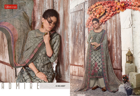 Vishwam Fabrics Presents Black Wine Crape Fancy Designer Salwar Suits