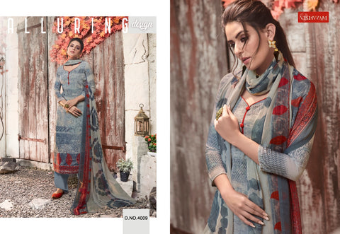 Vishwam Fabrics Presents Black Wine Crape Fancy Designer Salwar Suits